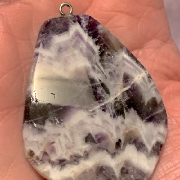 🎁GIFTED!🎁 NIB/NWT Lg Rough Cut Hunk of Amethyst Agate for Necklace - Picture 14 of 17